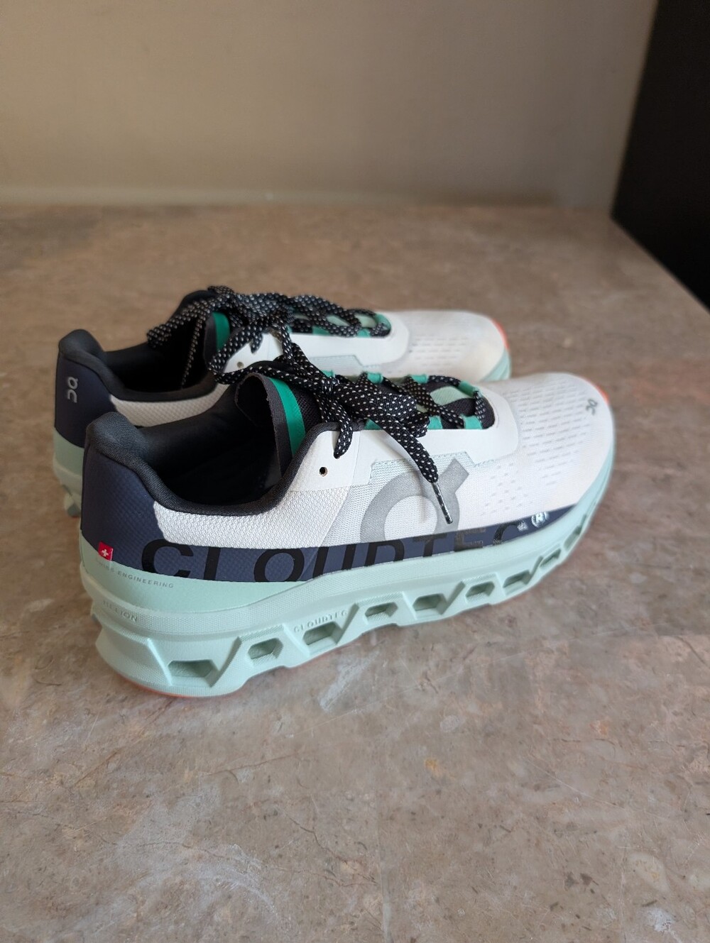 On Running Cloudgomoster ' Undyed White Creek, Max Cushioned Shoes Men Size 11.5 - Picture 5 of 12